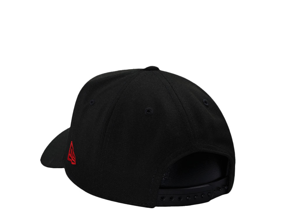 New Era Anaheim Angels 20th Anniversary Black and Red Edition 9Forty A Frame Snapback Cap