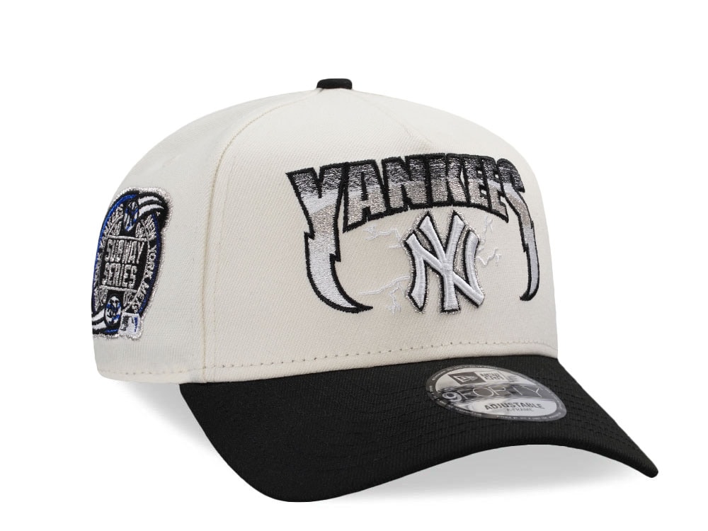 New Era New York Yankees Subway Series 2000 Chrome Two Tone Edition 9Forty A Frame Snapback Cap