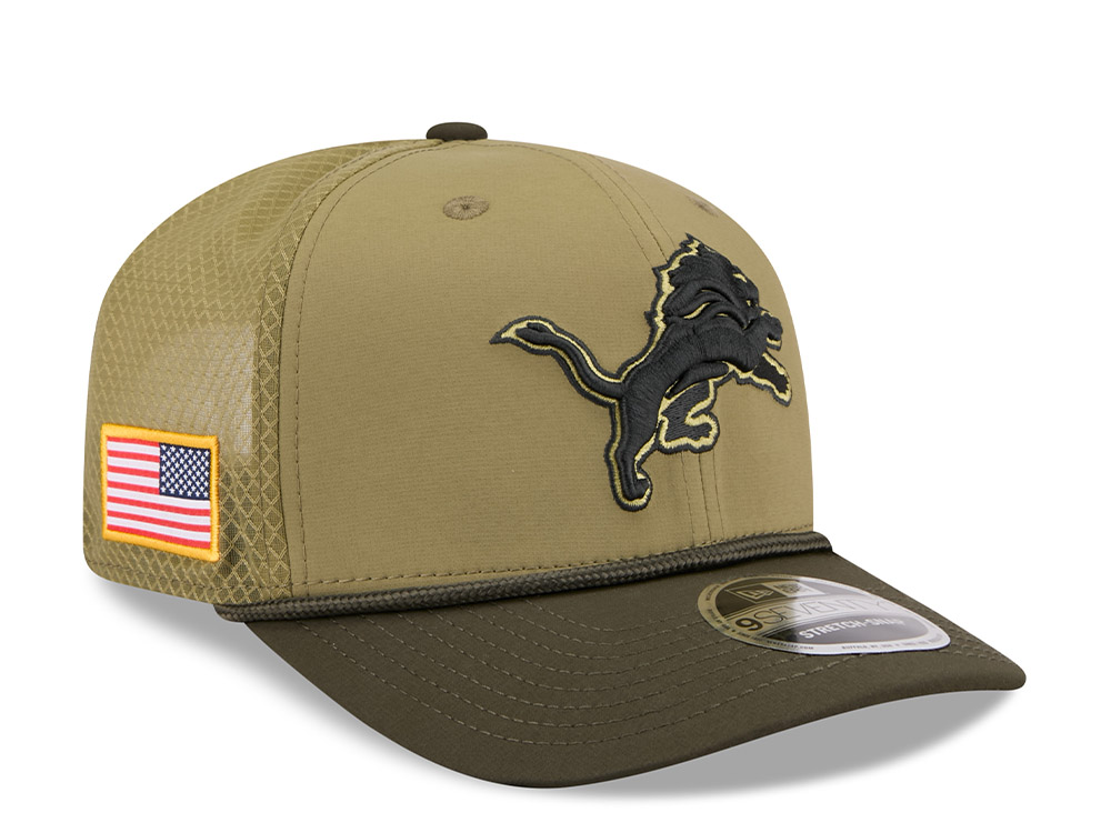 New Era Detroit Lions Salute To Service 2025 9Seventy Snapback Cap