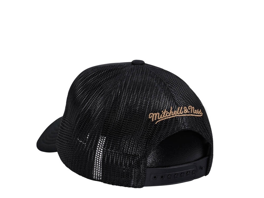 Mitchell & Ness Philadelphia 76ers Black Billboard Trucker Snapback Cap