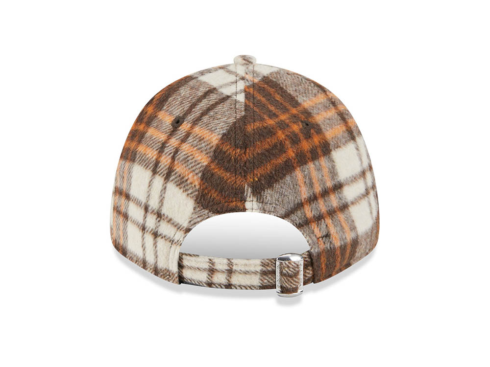 New Era New York Yankees Checkered Brown 9Forty Strapback Cap