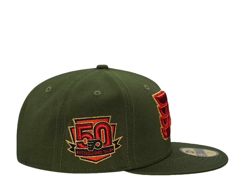 New Era Philadelphia Flyers 50th Anniversary Green Prime Edition 59Fifty Fitted Cap
