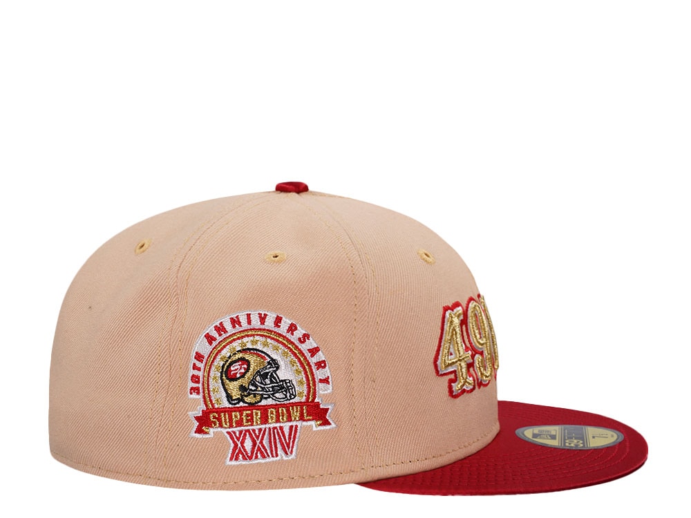 New Era San Francisco 49ers 30th Anniversary Satin Edition Khaki 59Fifty Fitted Cap