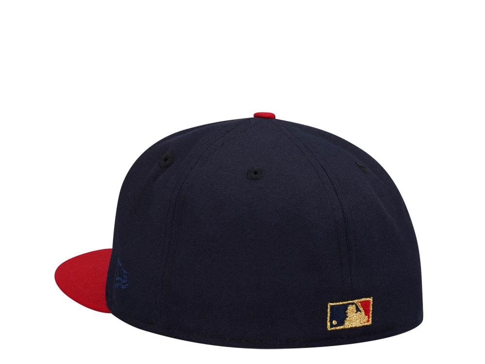 New Era Cleveland Indians American League Script Two Tone Throwback Edition 59Fifty Fitted Cap