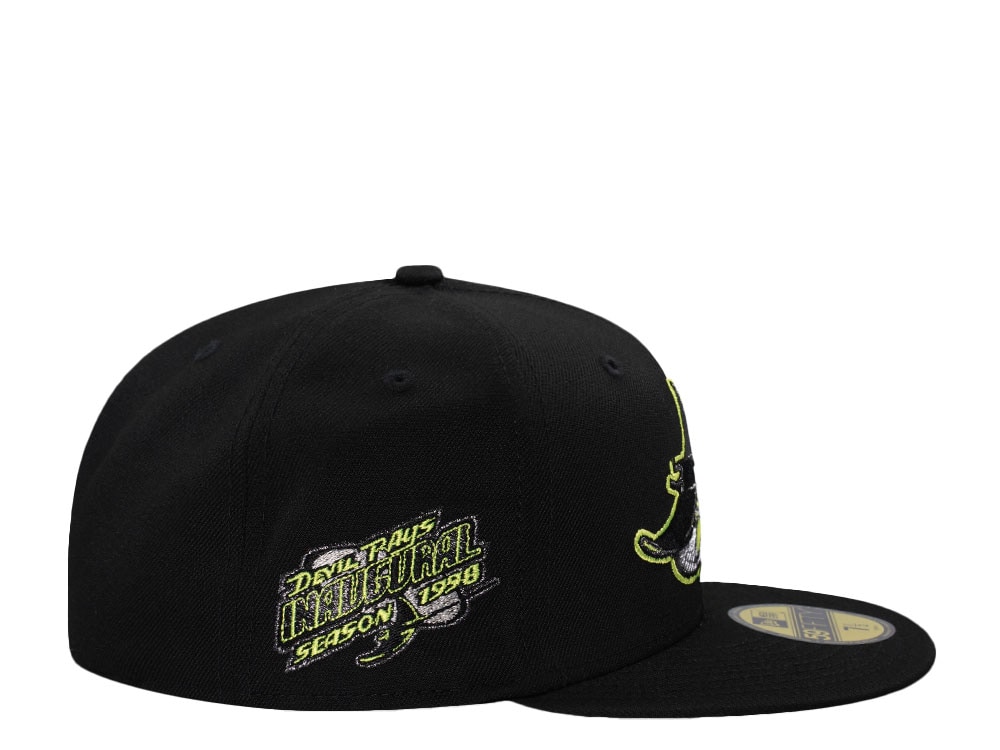 New Era Tampa Bay Rays Inaugural Season 1998 Black Prime Edition 59Fifty Fitted Cap