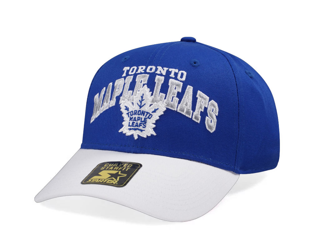 Starter Toronto Maple Leafs Crowd Pleaser Edition Blue Curved Snapback Cap