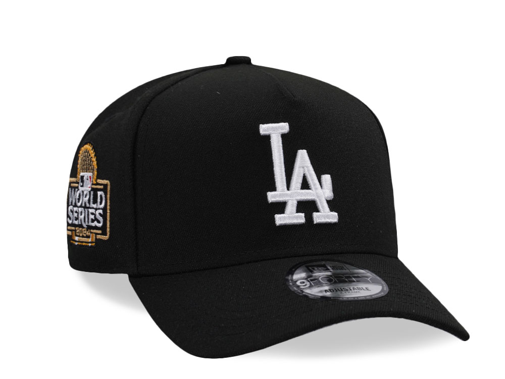 New Era Los Angeles Dodgers World Series 2024 Black Edition 9Forty A Frame Snapback Cap