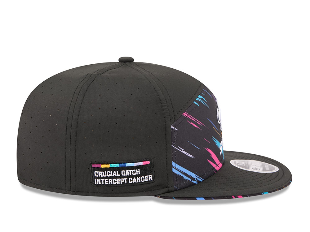 New Era New Orleans Saints Crucial Catch 2026 Black Edition 9Fifty Split Panel Snapback Cap