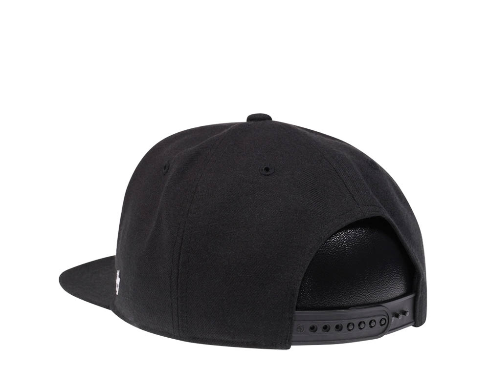 47Brand Pittsburgh Penguins No Shot Black Captain Snapback Cap