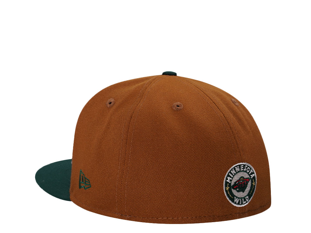 New Era Minnesota Wild Bourbon Two Tone Edition 59Fifty Fitted Cap