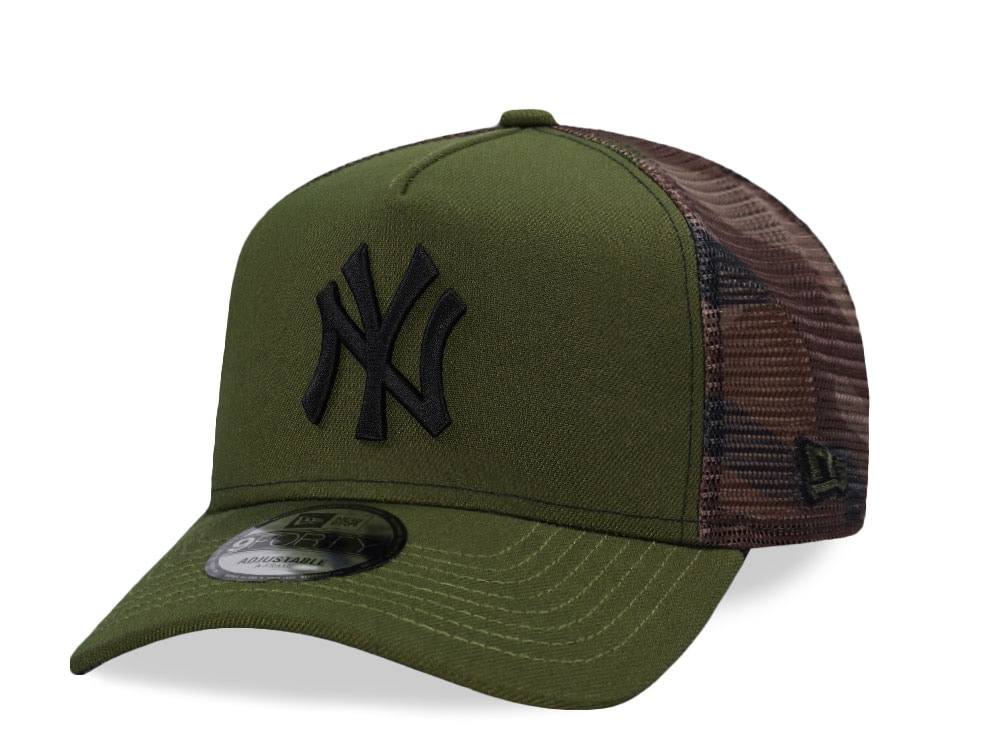 New Era New York Yankees Camo Prime Trucker Edition 9Forty A Frame Snapback Cap