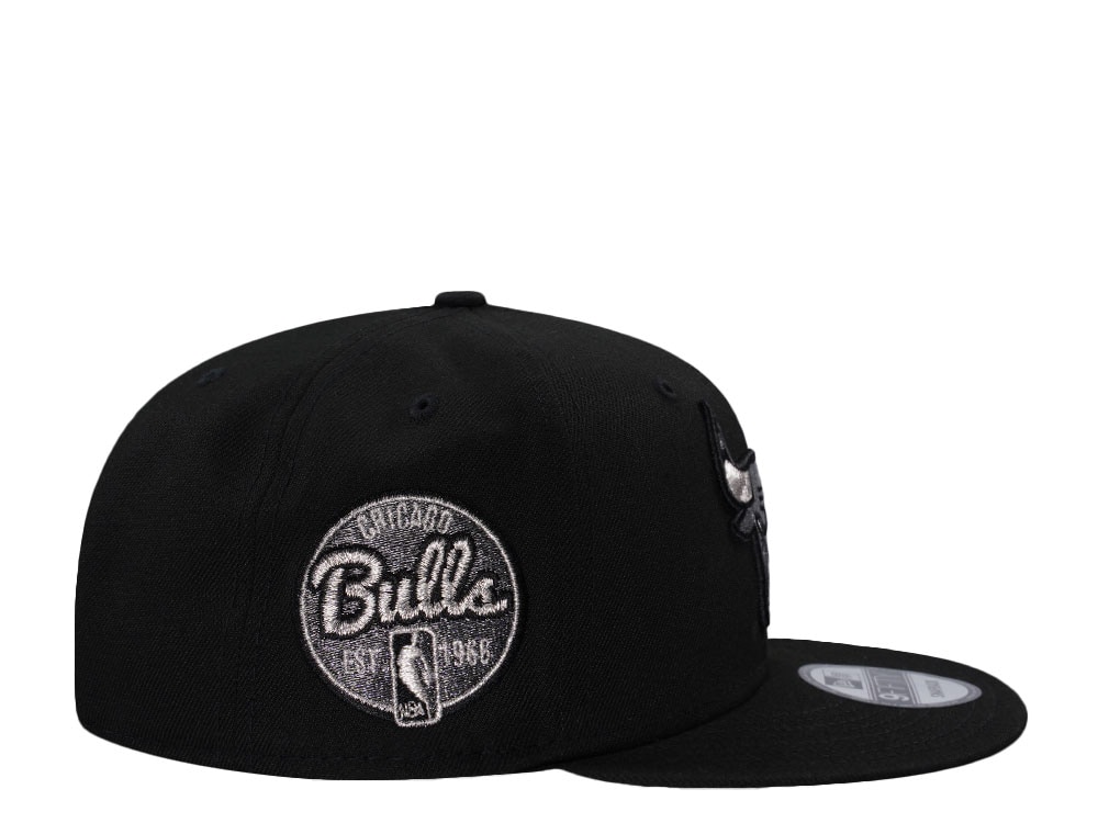 New Era Chicago Bulls Metallic Black Prime Edition 9Fifty Snapback Cap