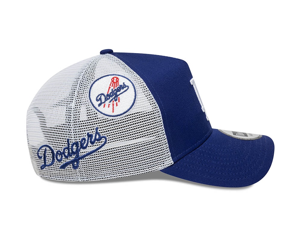 New Era Los Angeles Dodgers Multi Patch 9Forty A Frame Trucker Snapback Cap