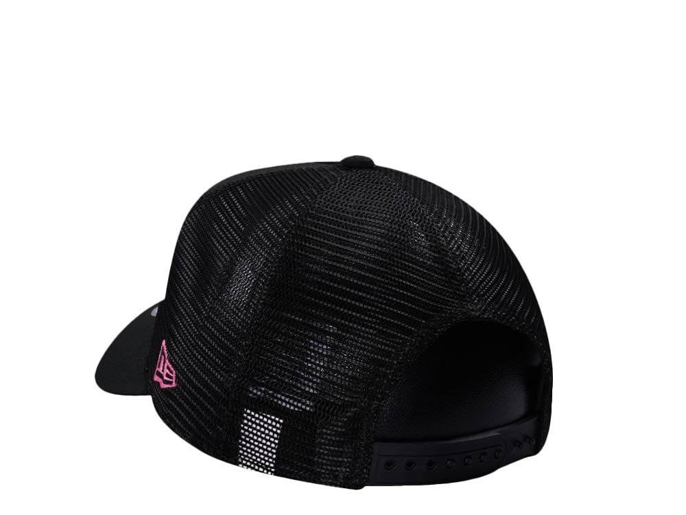 New Era Miami Heat Black Prime Edition 9Forty A Frame Trucker Snapback Cap