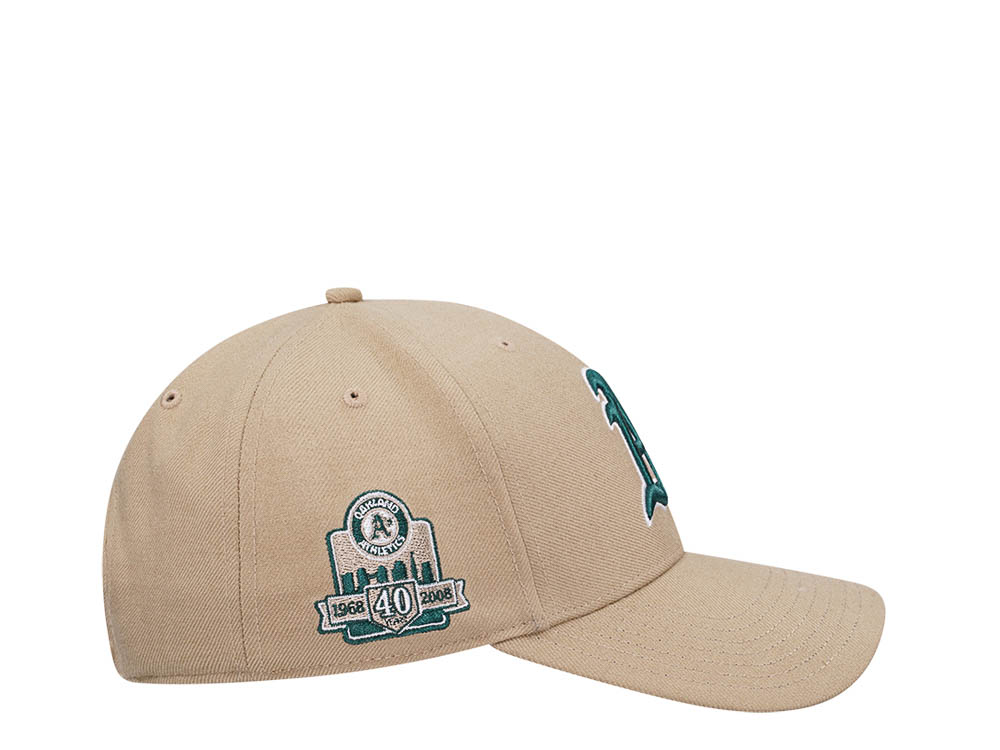 47Brand Oakland Athletics 40th Anniversary Khaki Sure Shot MVP Snapback Cap