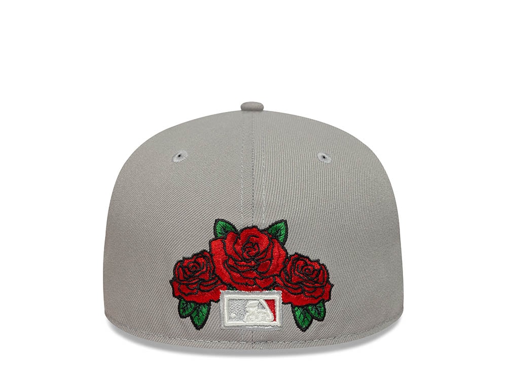 New Era Los Angeles Dodgers World Championship 1955 Floral Gray Prime Edition 59Fifty Fitted Cap