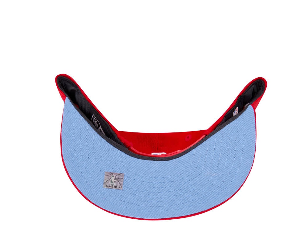 New Era Miami Heat Red Sky Blue Edition 9Fifty Snapback Cap