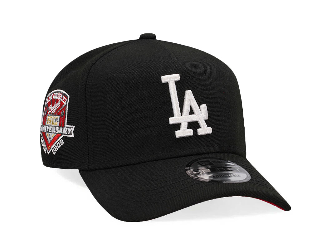 New Era Los Angeles Dodgers 50th Anniversary Black Red Edition 9Forty A Frame Snapback Cap