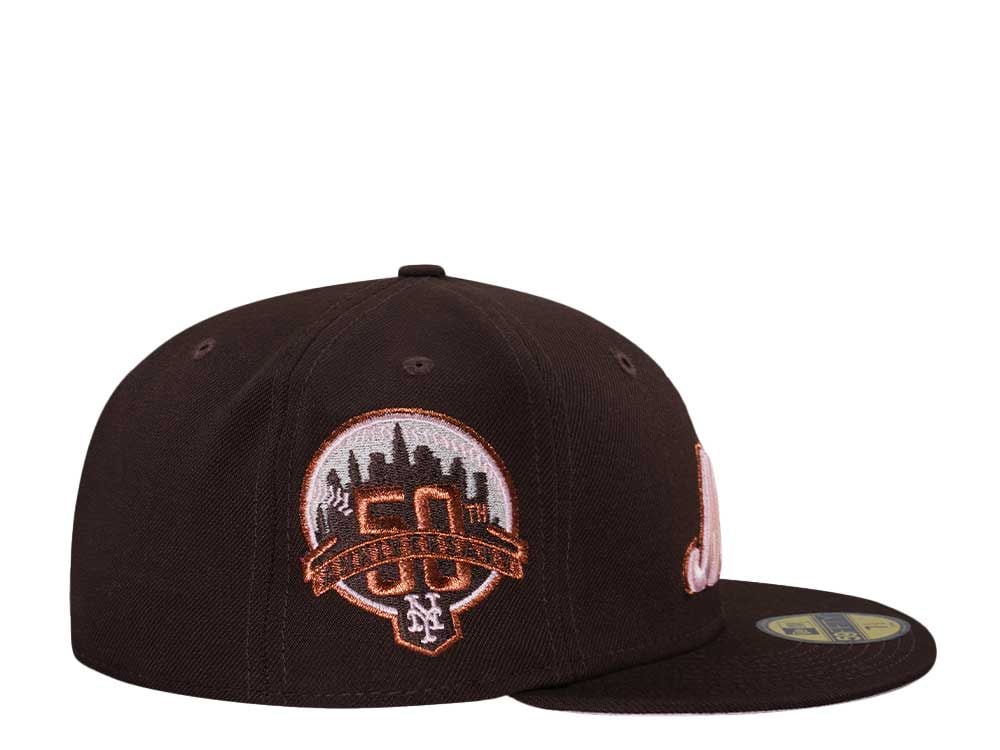 New Era New York Mets 50th Anniversary Burnt Pink Edition 59Fifty Fitted Cap