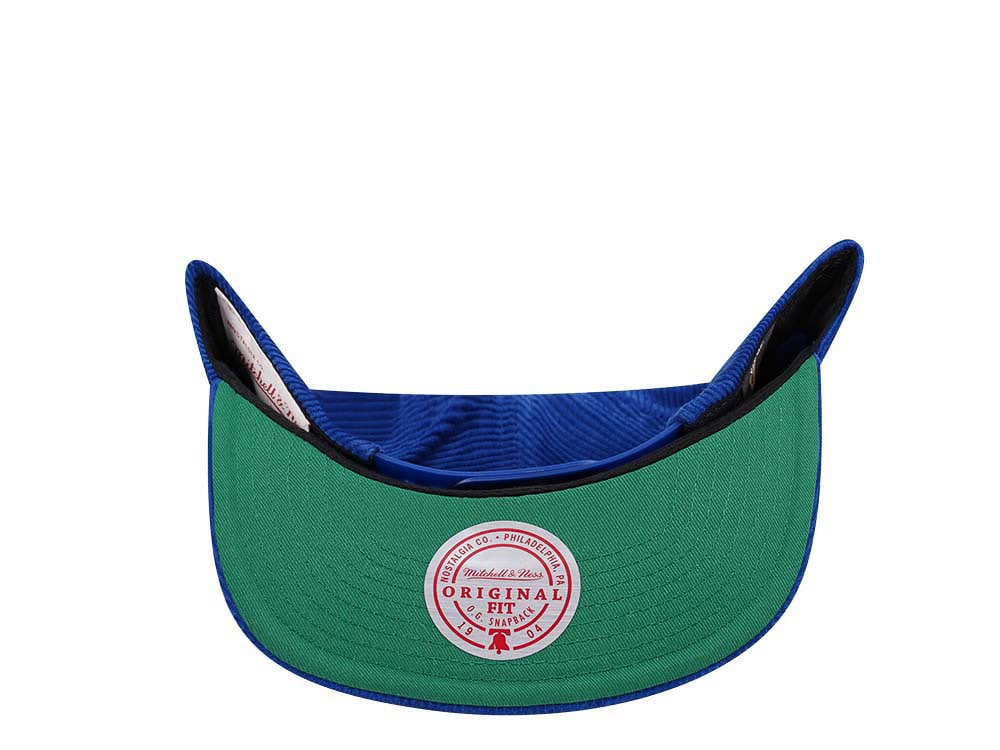 Mitchell & Ness Hartford Whalers Blue Cord Vintage Snapback Cap