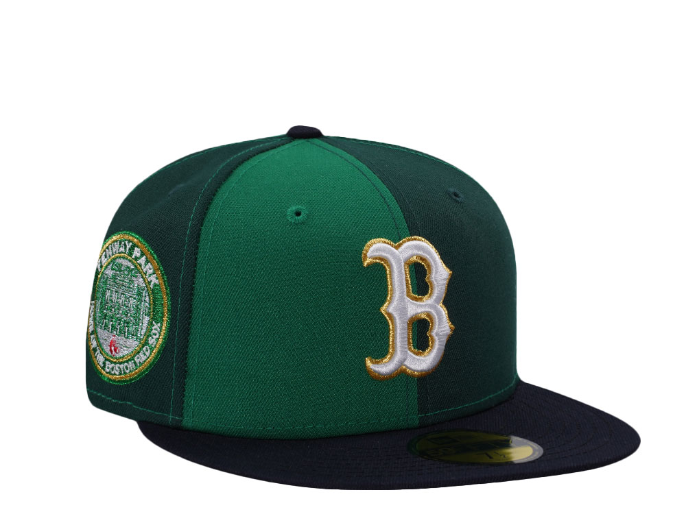 New Era Boston Red Sox Fenway Park Green Pinwheel Edition 59Fifty Fitted Cap