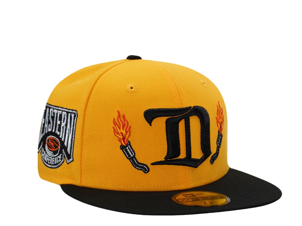 New Era Detroit Red Wings Eastern Conference Gold Two Tone Edition 59Fifty Fitted Cap