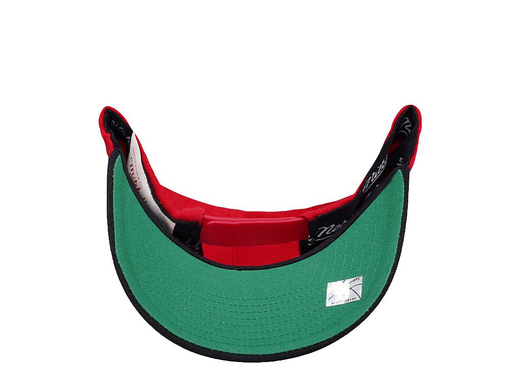 Mitchell & Ness Portland Trail Blazers Team Two Tone 2.0 Hardwood Classic Red Flex Snapback Cap