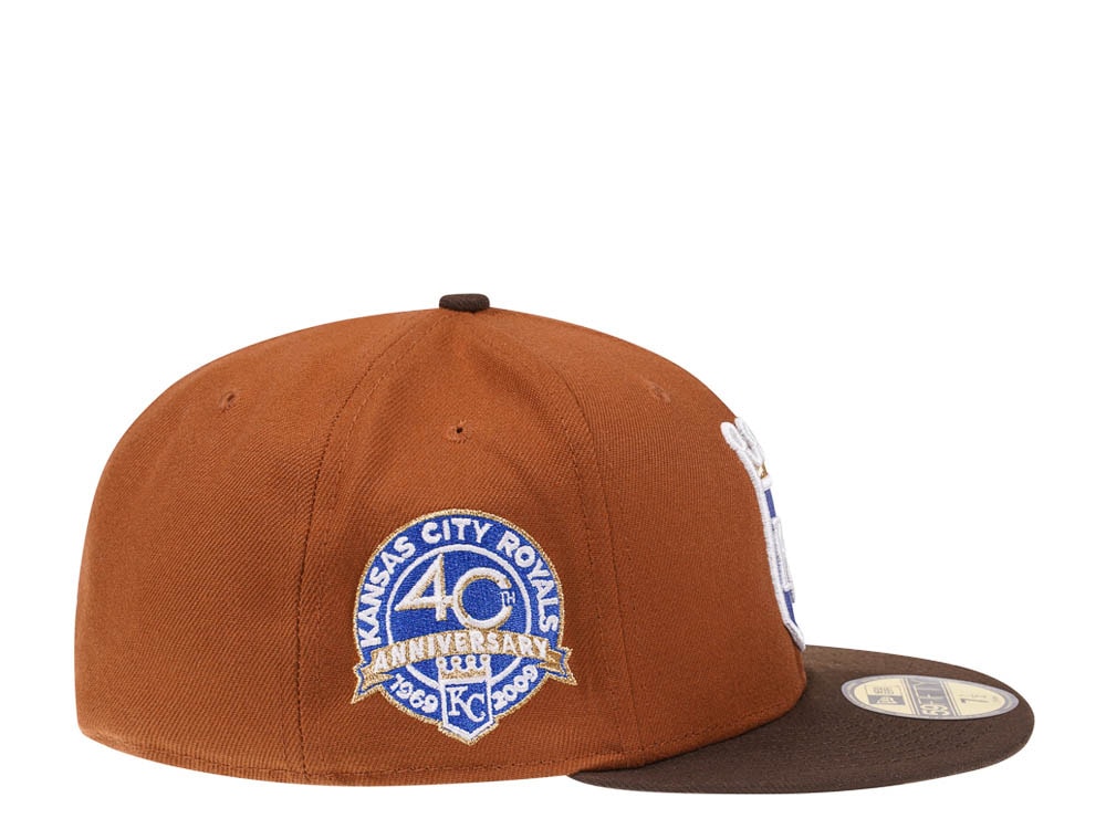 New Era Kansas City Royals 40th Anniversary Bourbon and Suede Edition 59Fifty Fitted Cap