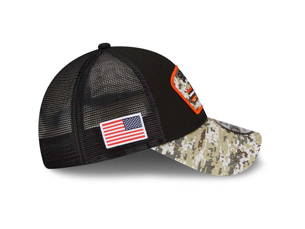 New Era Cleveland Browns Salute to Service 21 9Forty Trucker Snapback Cap