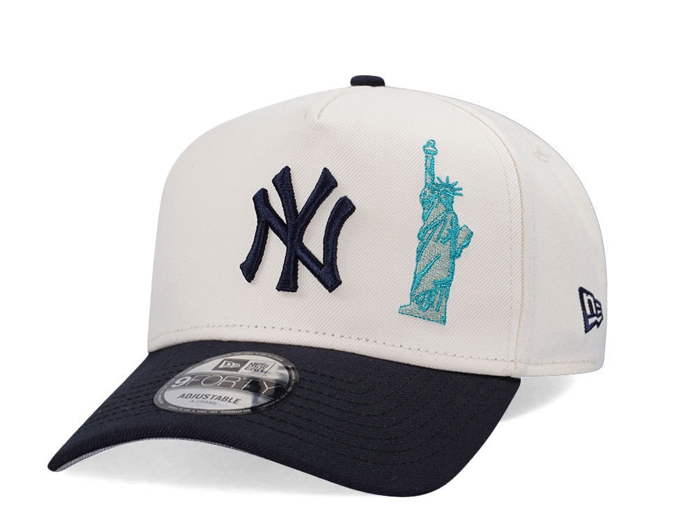 New Era New York Yankees 50th Anniversary Liberty Chrome Two Tone Edition 9Forty A Frame Snapback Cap