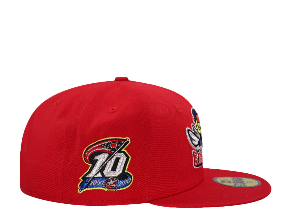 New Era Columbus Blue Jackets 10th Anniversary Red Prime Edition 59Fifty Fitted Cap