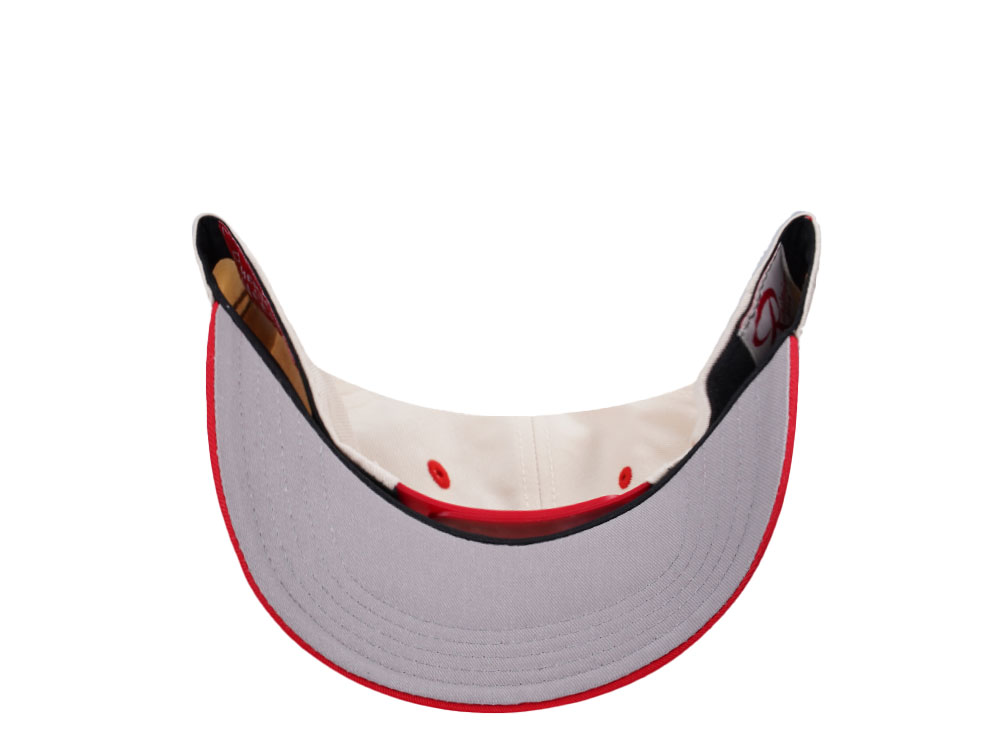 American Needle Rainier Roscoe Football Ivory Snapback Cap