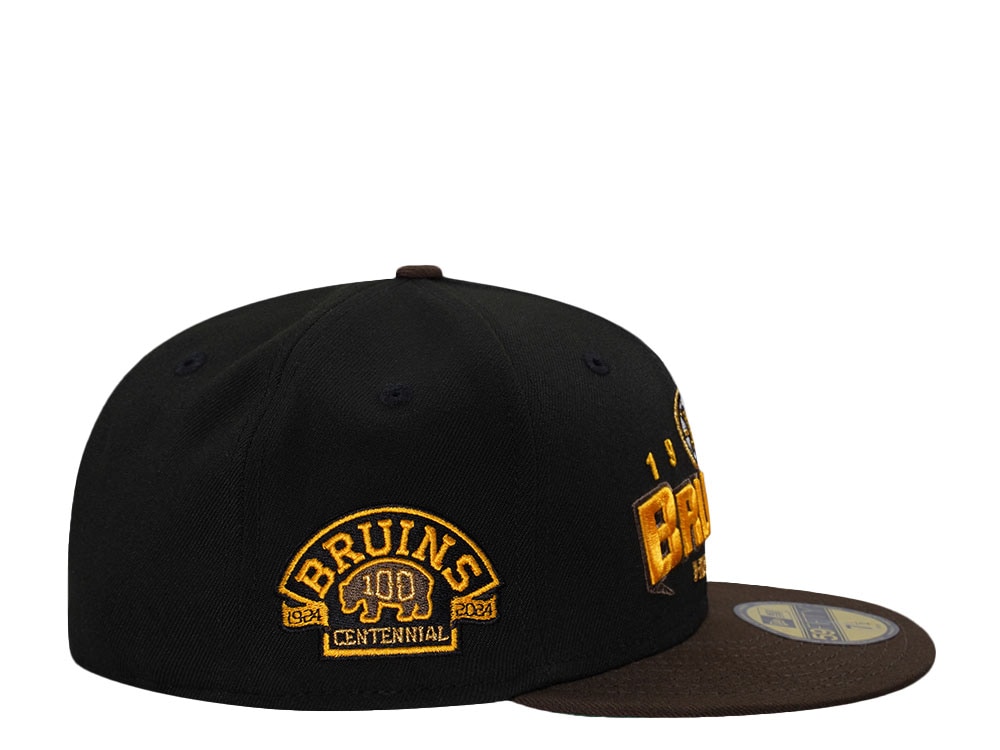 New Era Boston Bruins Centennial Two Tone Throwback Edition 59Fifty Fitted Cap