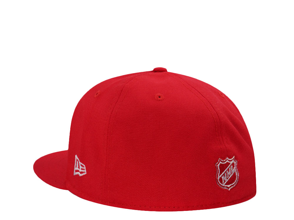New Era Columbus Blue Jackets 10th Anniversary Red Prime Edition 59Fifty Fitted Cap