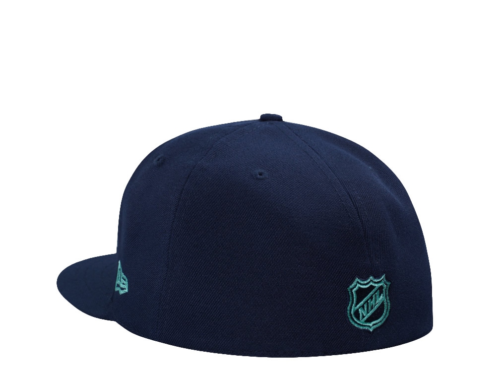 New Era Dallas Stars 20th Anniversary Ocean Blue Prime Edition 59Fifty Fitted Cap