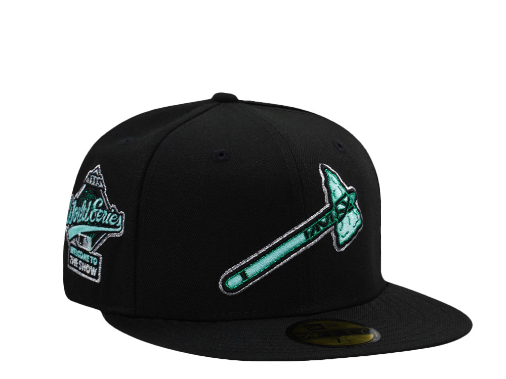 New Era Atlanta Braves World Series 1995 Mint Black Prime Edition 59Fifty Fitted Cap