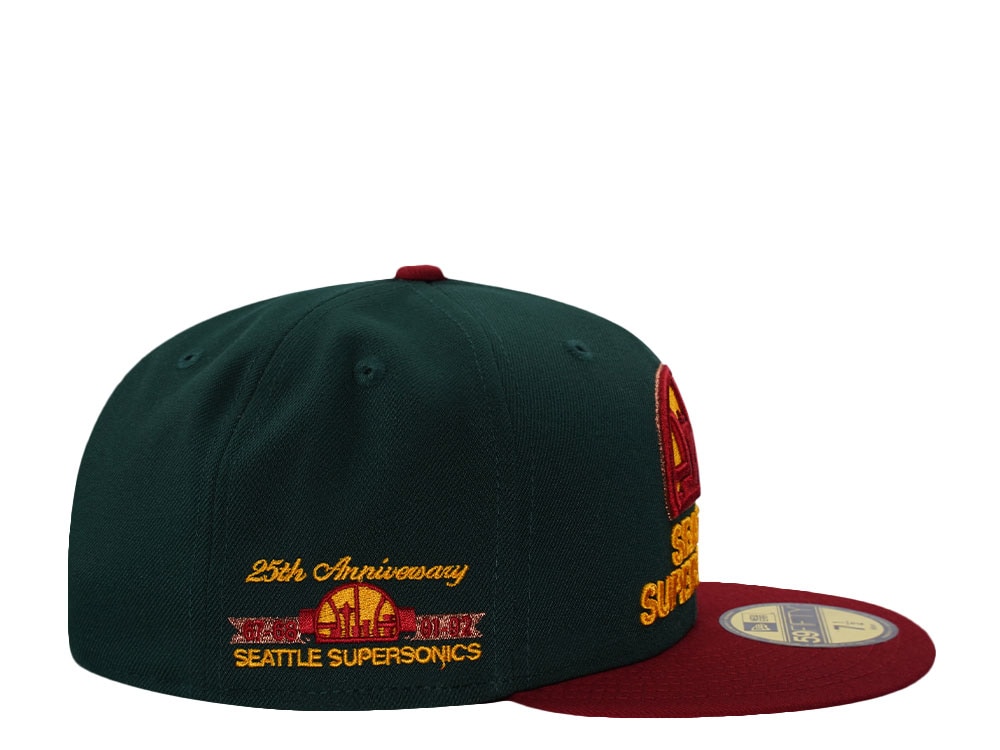 New Era Seattle Supersonics 20th Anniversary Dark Green Two Tone Edition 59Fifty Fitted Cap