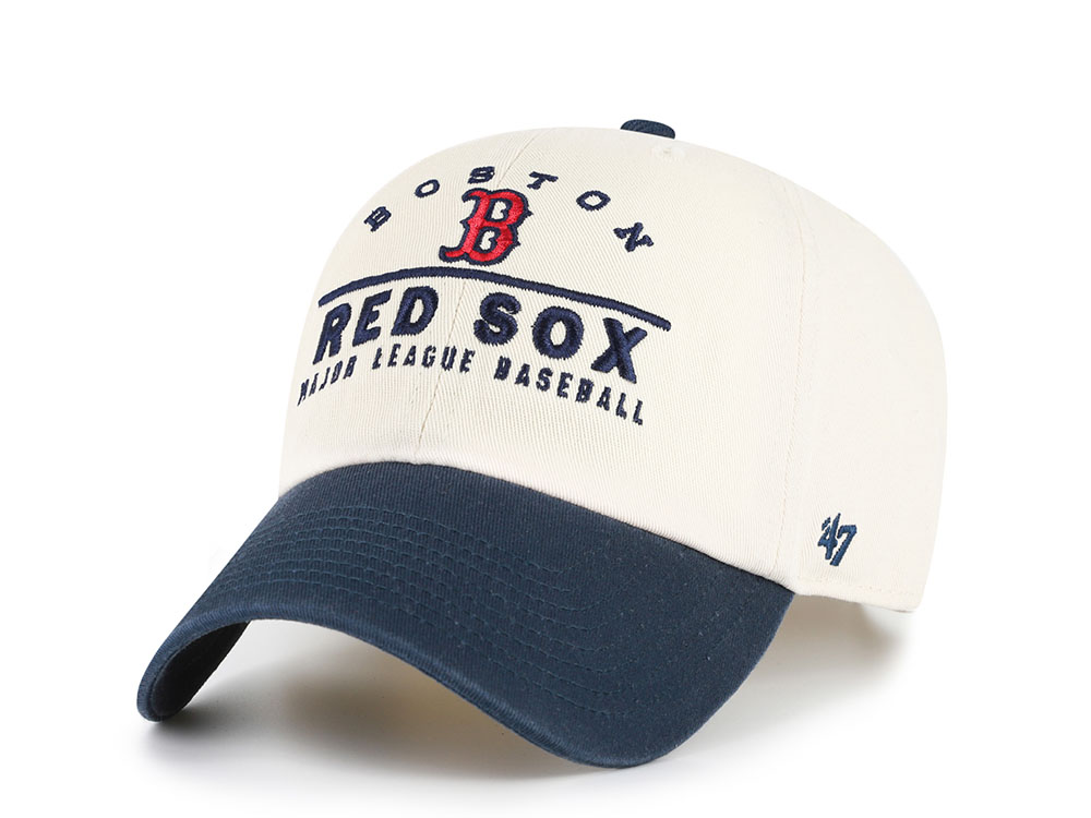 47 Brand Boston Red Sox Natural Clean Up Strapback Cap