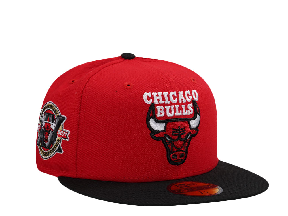 New Era Chicago Bulls 20th Anniversary Red Two Tone Edition 59Fifty Fitted Cap