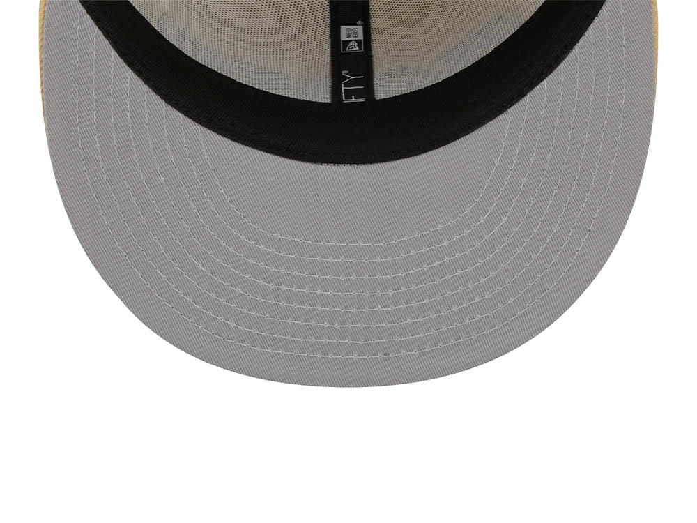 New Era Los Angeles Rams Pro Bowl Honolulu 1987 Raffia Front Vegas Gold Edition 59Fifty Fitted Cap