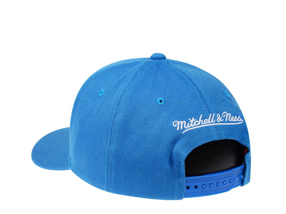 Mitchell & Ness Denver Nuggets Team Ground Red Line Blue Solid Flex Snapback Cap