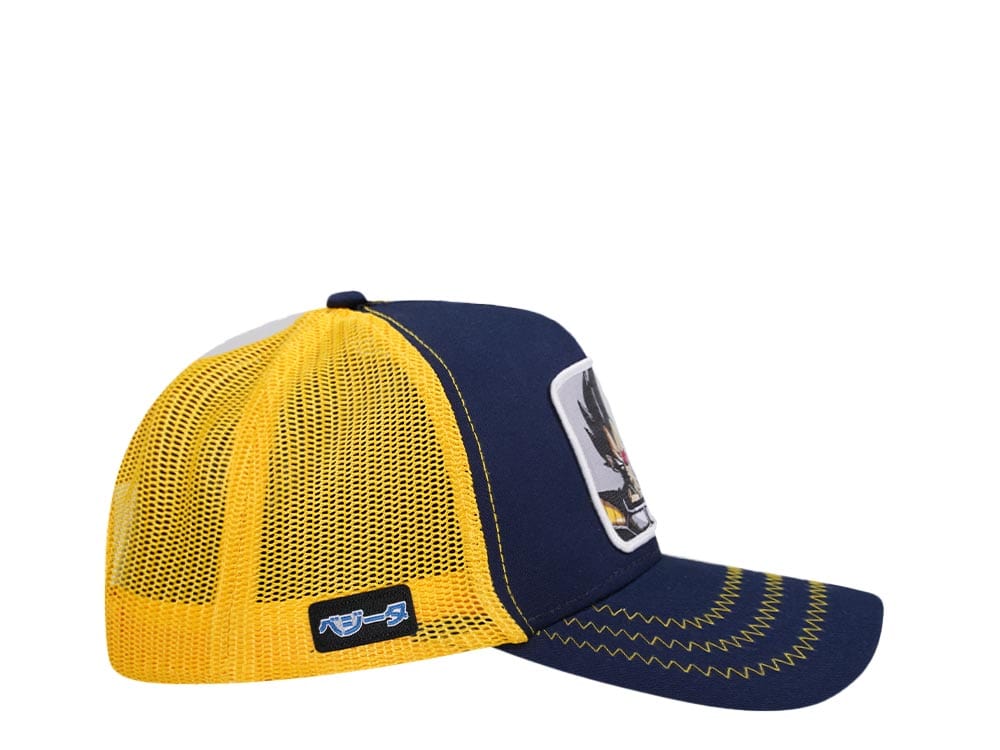 Capslab Dragon Ball Z Vegeta Blue/Yellow Trucker Snapback Cap