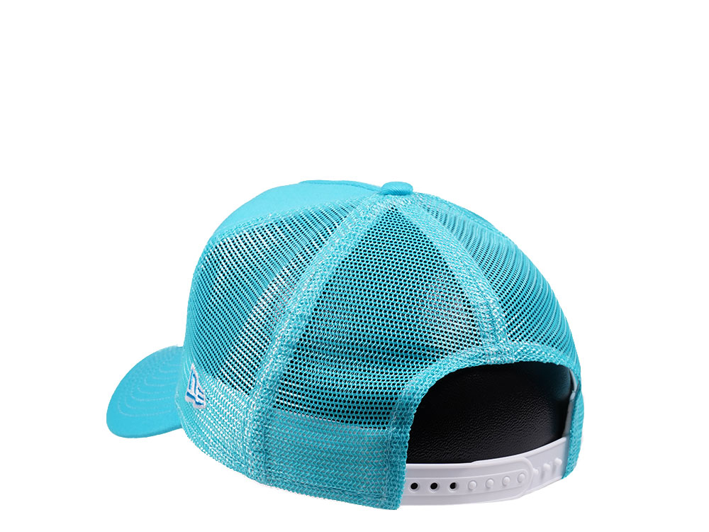 New Era Miami Heat Vice Blue Edition A Frame Trucker Cap