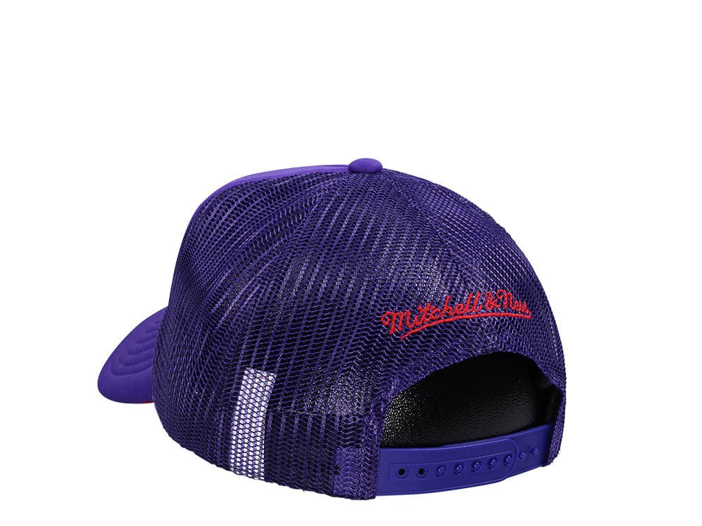 Mitchell & Ness Toronto Raptors Purple Billboard Trucker Snapback Cap