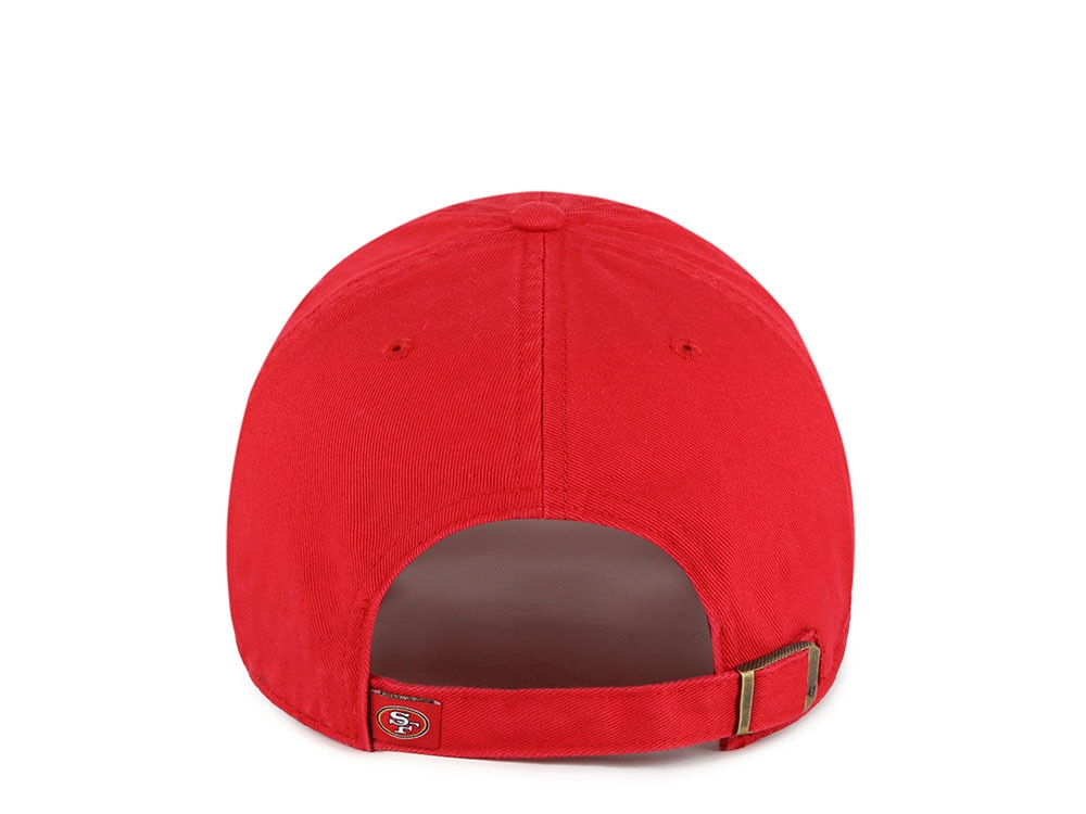 47Brand San Francisco 49ers Red Classic Edition Clean Up Strapback Cap