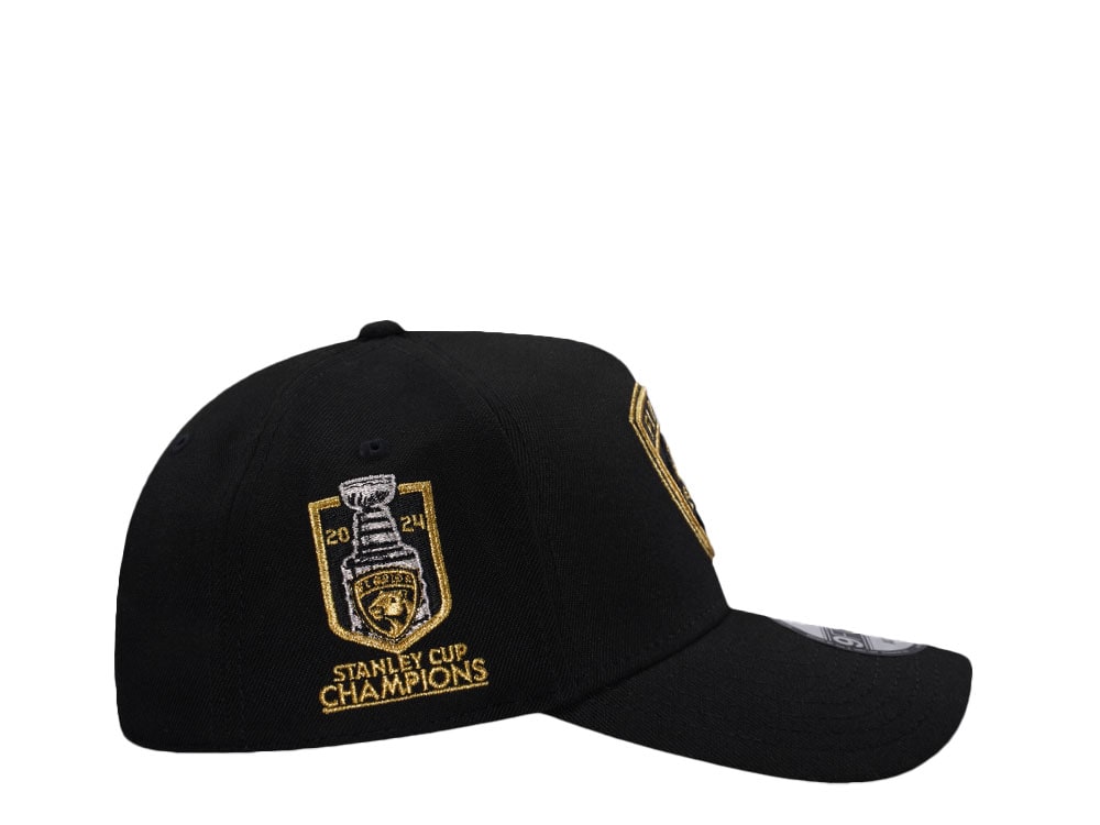 New Era Florida Panthers Stanley Cup Champions 2024 Metallic Prime Edition 9Forty A Frame Snapback Cap