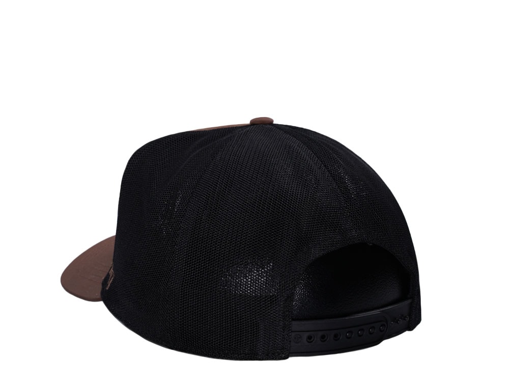 47Brand Los Angeles Dodgers Brown Outskirts Trucker Snapback Cap