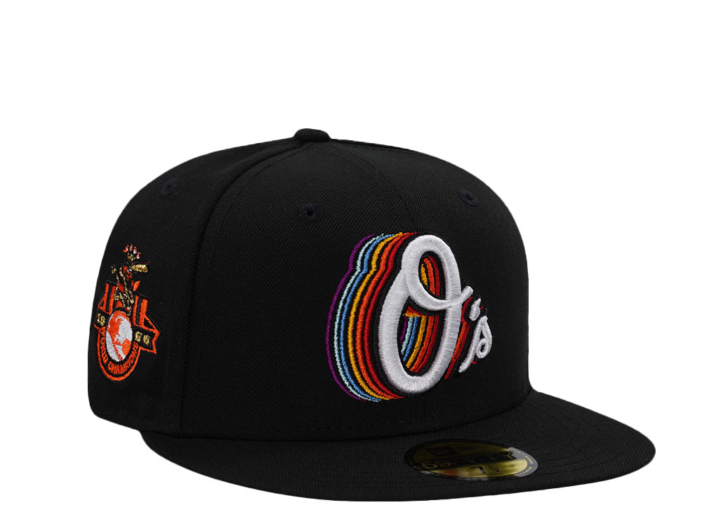 New Era Baltimore Orioles World Champions 1966 Black Prime Edition 59Fifty Fitted Cap