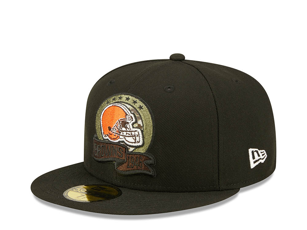 New Era Cleveland Browns Salute to Service 2022 Fitted 59Fifty Cap