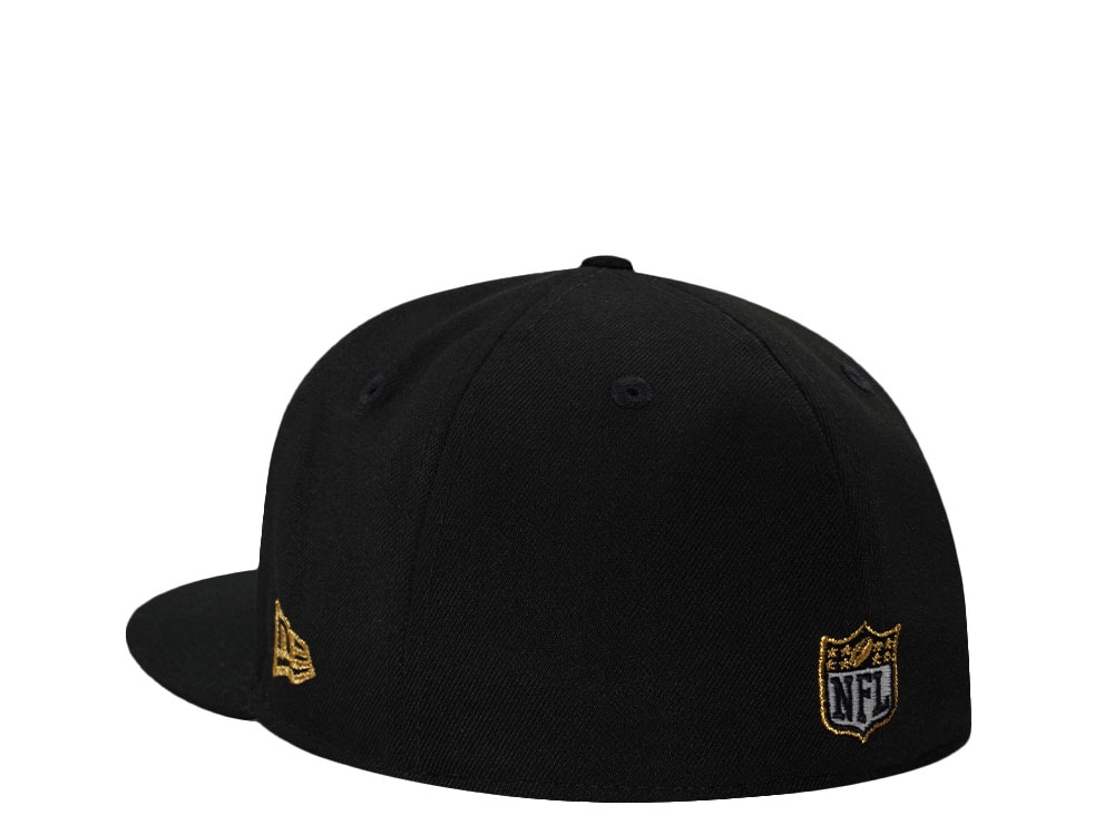 New Era New Orleans Saints Super Bowl Champions 2009 Skull Metallic Glow Prime Edition 59Fifty Fitted Cap